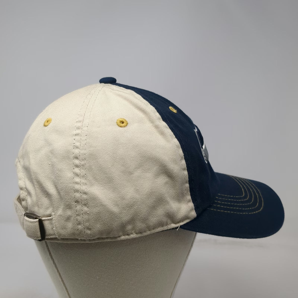 NFL Team Apparel Seattle Seahawks Blue Beige One Size Cap Hat Contrast Stitching