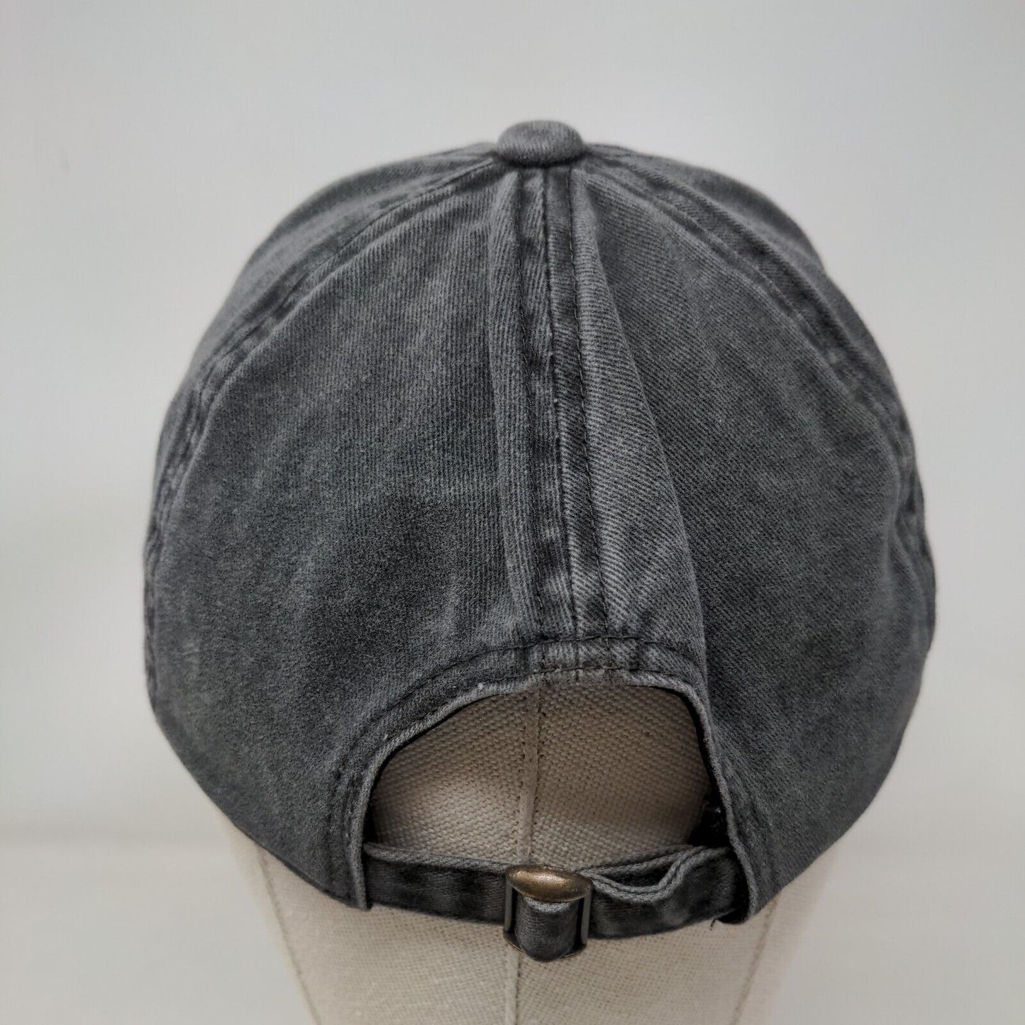 Unbranded Slideback Hat Gray OSFM Solid Adjustable Blank 6 Panel