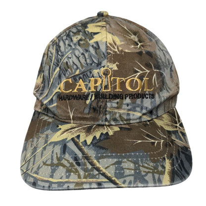 Capitol Hardware Building Products Slideback Hat Camouflage OSFA Embroidered