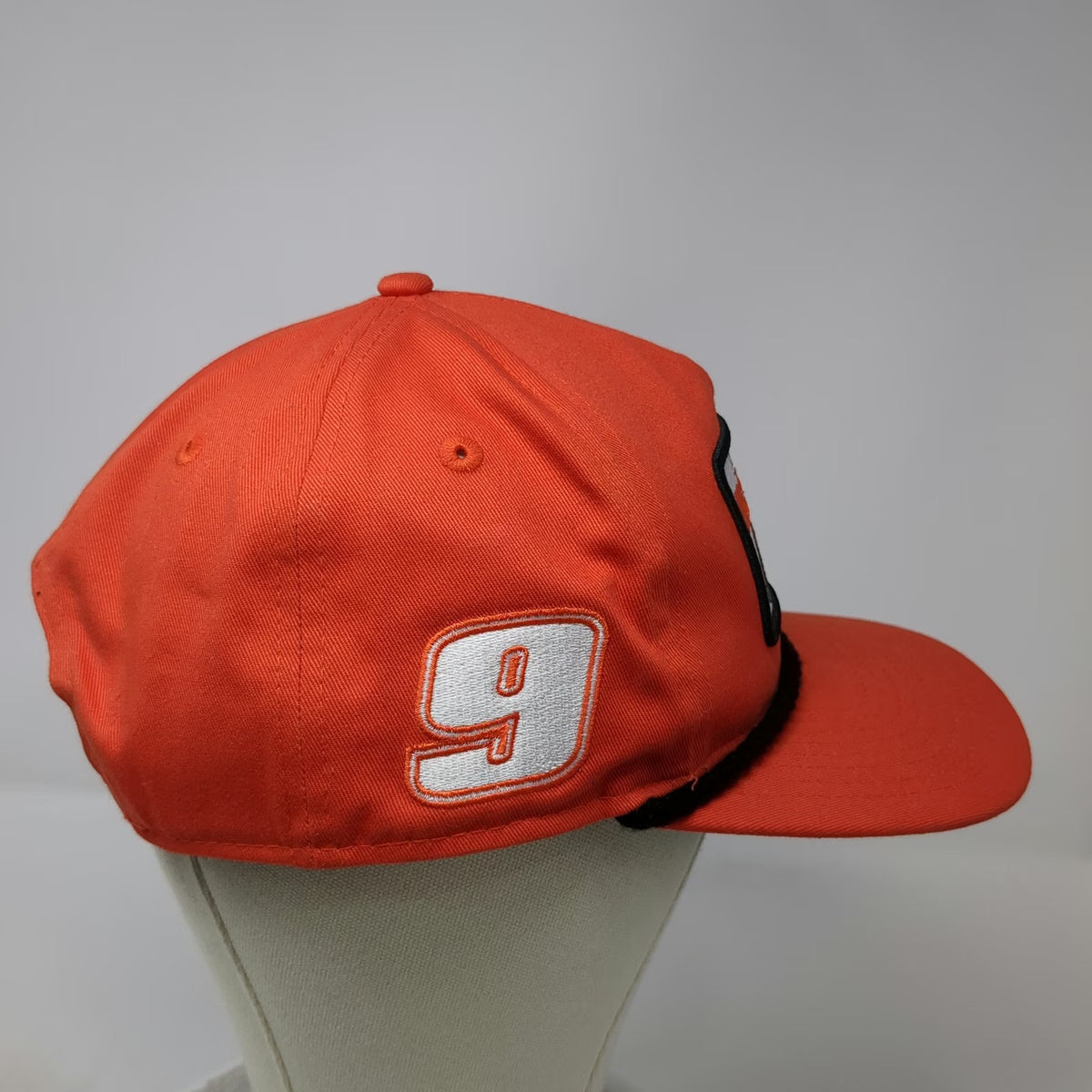 New Era 5 Panel Orange One Size Hooters Racing NASCAR #9 Rope Snapback Green Hat