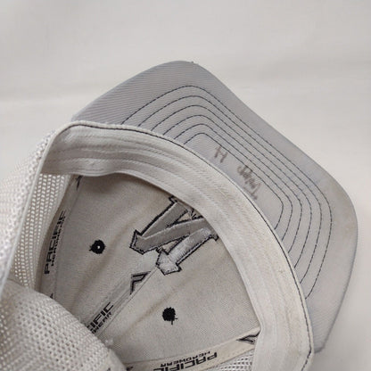 Letter N Youth Fitted Trucker Hat Black 6 3/8- 6 7/8 Mesh Back Pacific Headwear