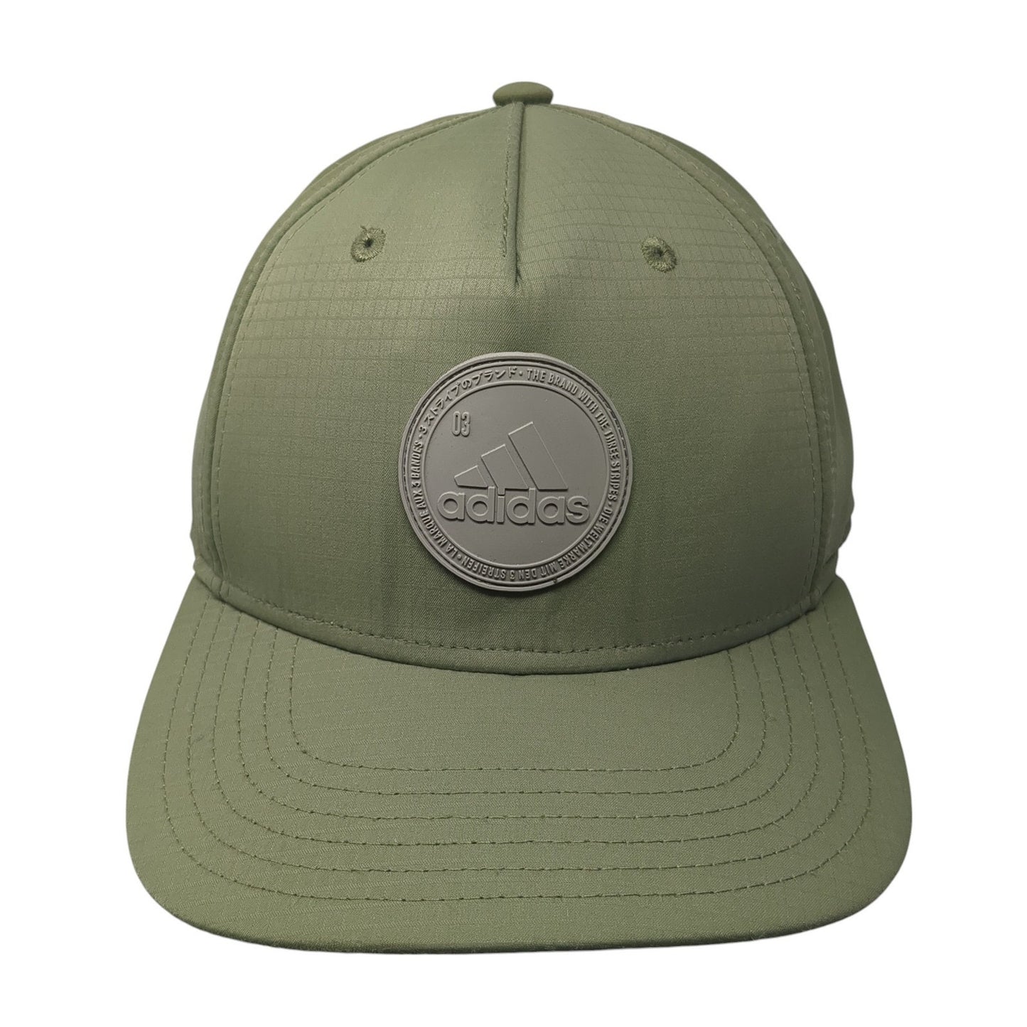 Adidas 3 Stripes Patch Snapback Hat Green One Size Adjustable Outdoor