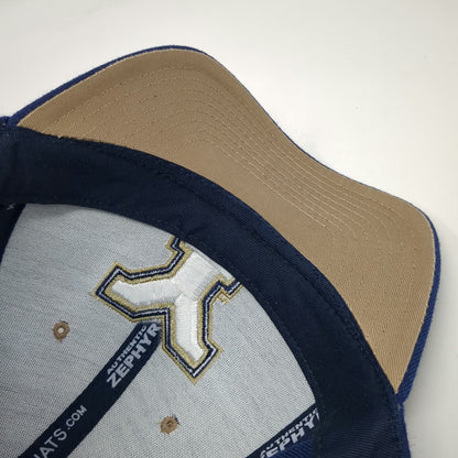 BYU Cougars NCAA Zephyr Baseball Cap Blue 7 1/2 Wool Blend Fitted White Gold Hat