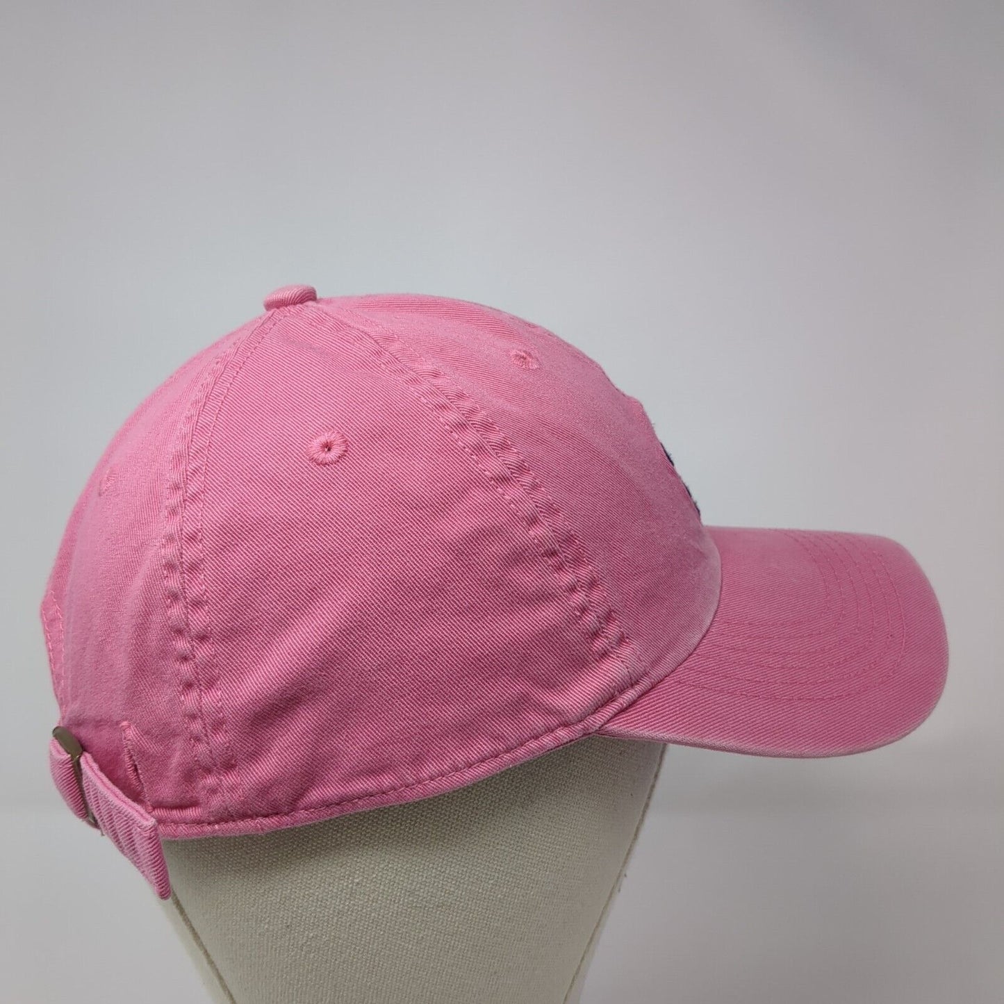 Life is Good Slideback Hat Pink One Size Adjustable Embroidered Floral Cotton
