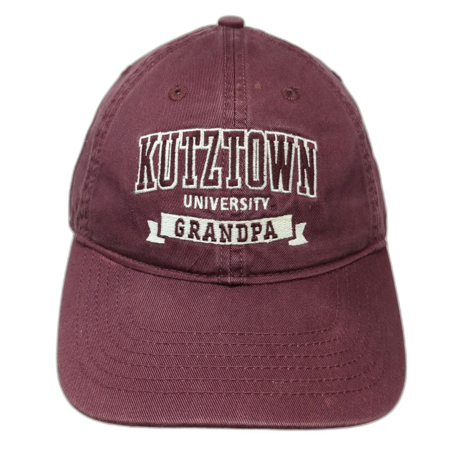 Legacy Baseball Cap Red One Size Kutztown University Grandpa Strapback Hat