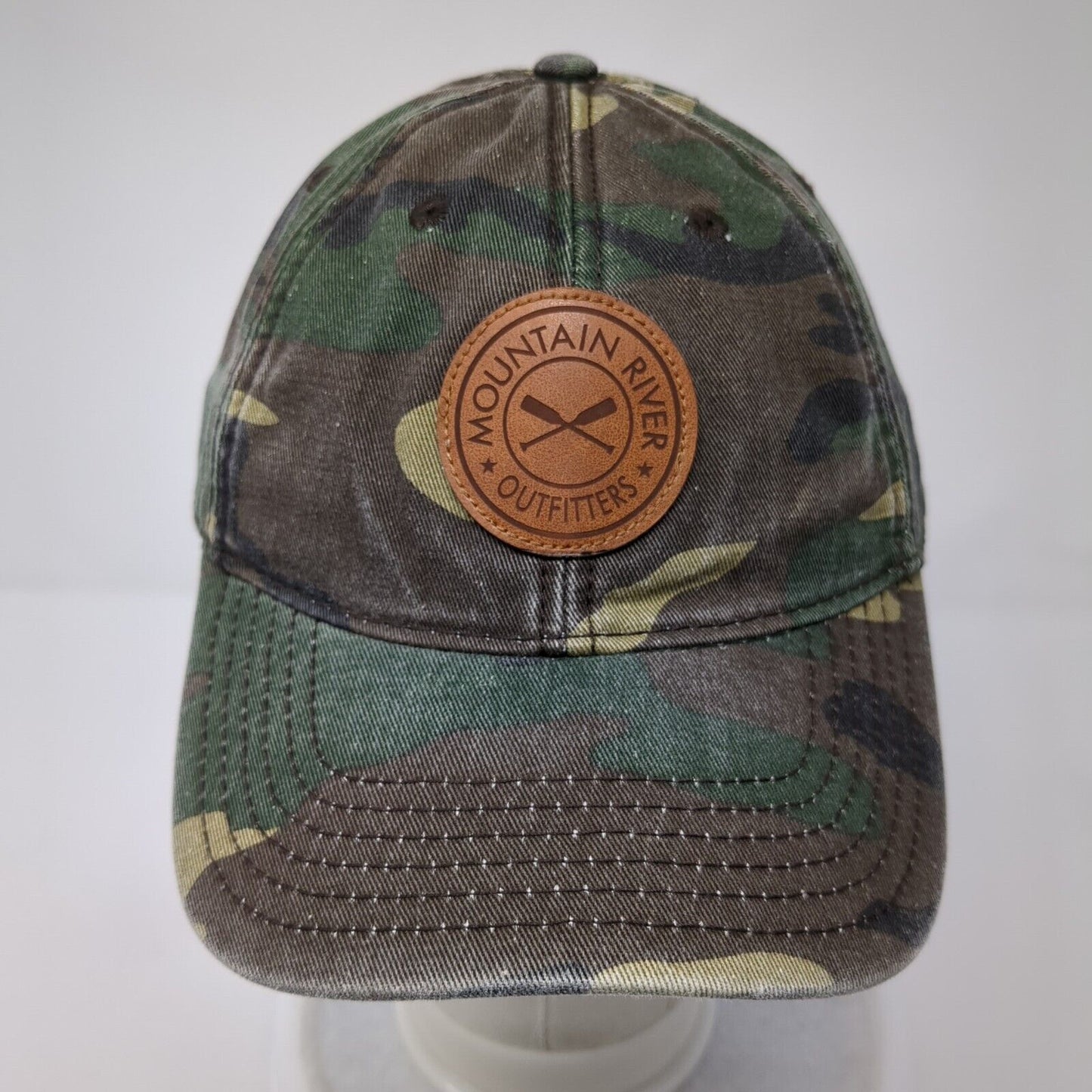 Mountain River Outfitters Strapback Hat Camouflage OS Adjustable Patch Legacy
