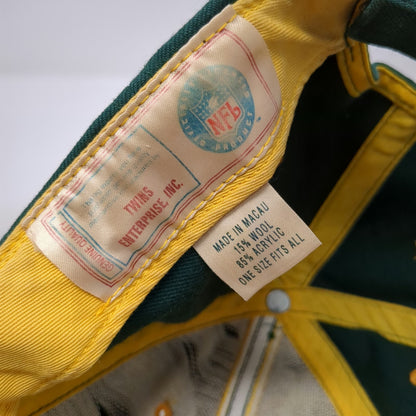 Green Bay Packers NFL Twins Enterprise Green One Size Stripe Strapback Cap Hat