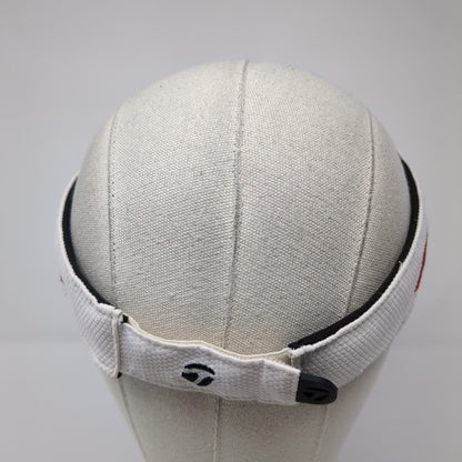 TaylorMade Strapback Sun Visor Hat White One Size Tmax Gear Adjustable