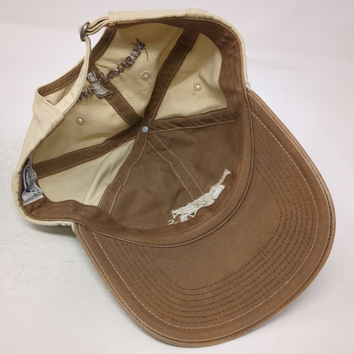 Fahrenheit Baseball Cap Brown One Size Seven Devils Lodge Guest Ranch Hat Cotton