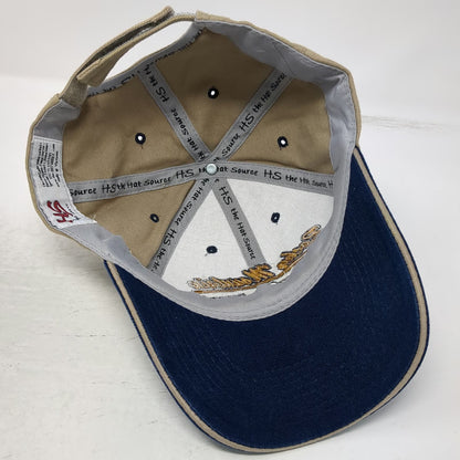 The Hat Source Baseball Cap Beige Blue One Size Cow Rocky Mountain Pharma Hat