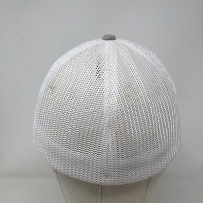 Columbia Fitted Mesh Back Trucker Hat Gray One Size Colorblock