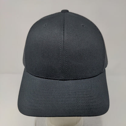The Classics Yupoong Snapback Trucker Hat Black OSFA Mesh Back Blank