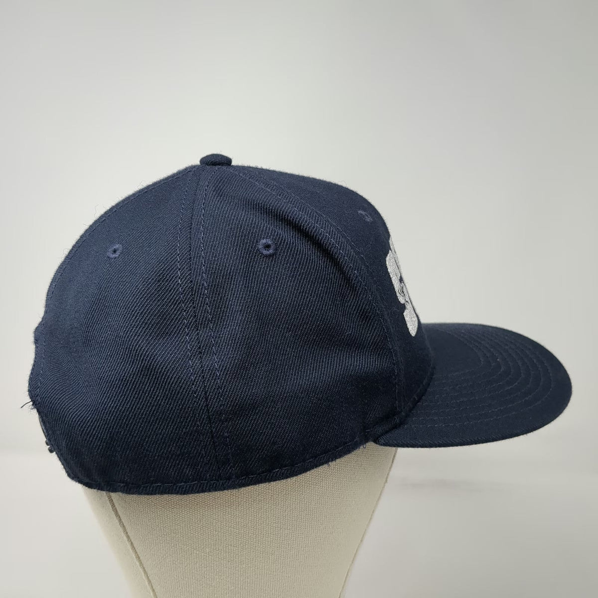 OTTO Snapback Hat Blue One Size Stars Embroidery Gray Underbrim Structured