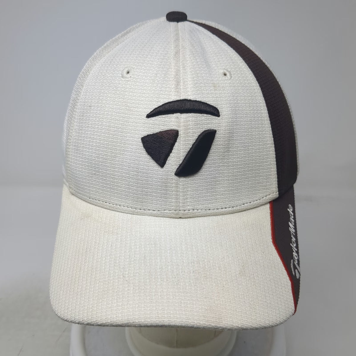 TaylorMade Baseball Cap White One Size Slideback Side Logo Golf Performance Hat