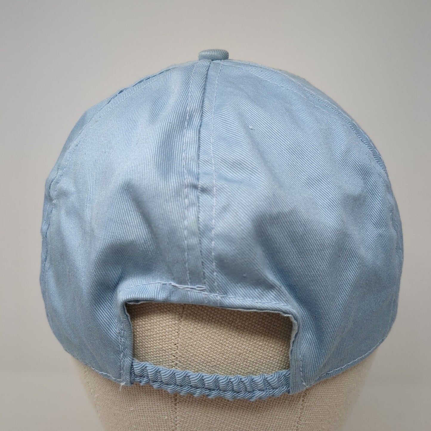 Unbranded Strapback Hat Blue One Size Stretch Lightweight 6 Panel Blank