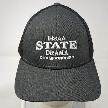 New Era IHSAA State Drama Championships Gray Trucker Hat One Size Mesh Snapback