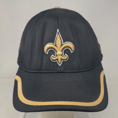 Reebok Men's Fitted Hat Black L-XL Embroidered New Orleans Saints Logo