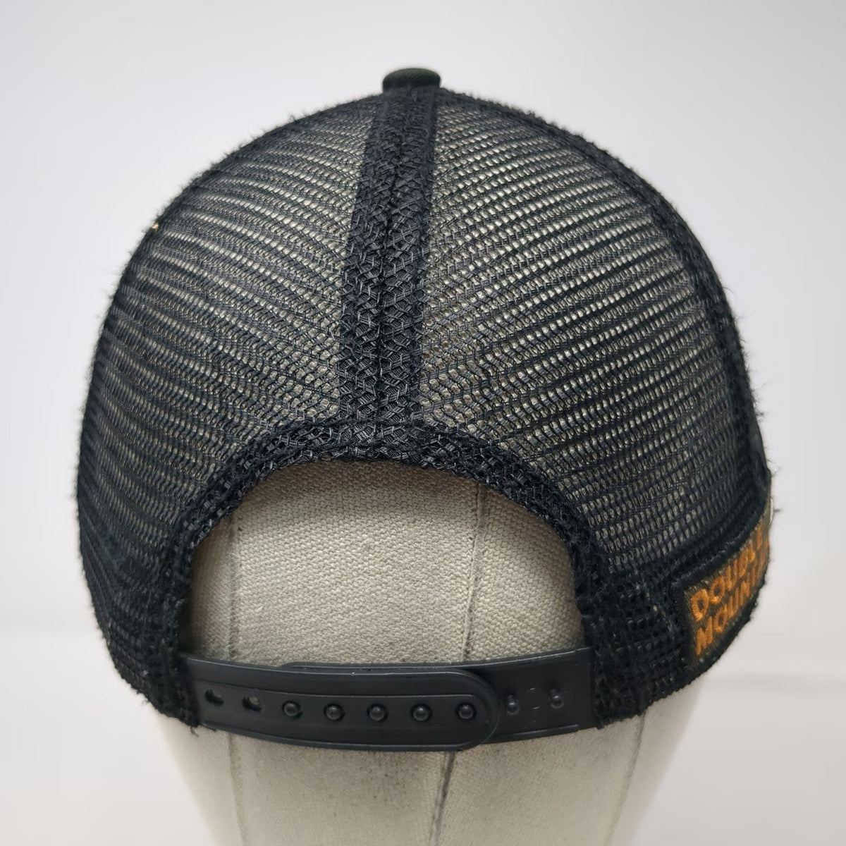 Pistil Trucker Hat Black One Size Hop Cone Double Mountain Brewery Mesh Back