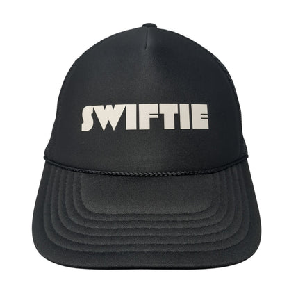Swiftie Snapback Trucker Hat Black One Size Adjustable Mesh Back 6 Panel Otto