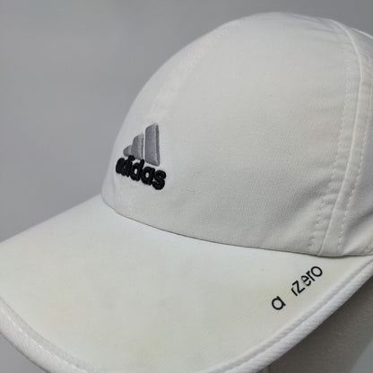 Adidas 3 Stripes Strapback Hat White One Size Solid Adizero Climacool