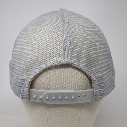Gray One Size Trucker Hat Yellowstone National Park Elk Patch Mesh Rope Snapback