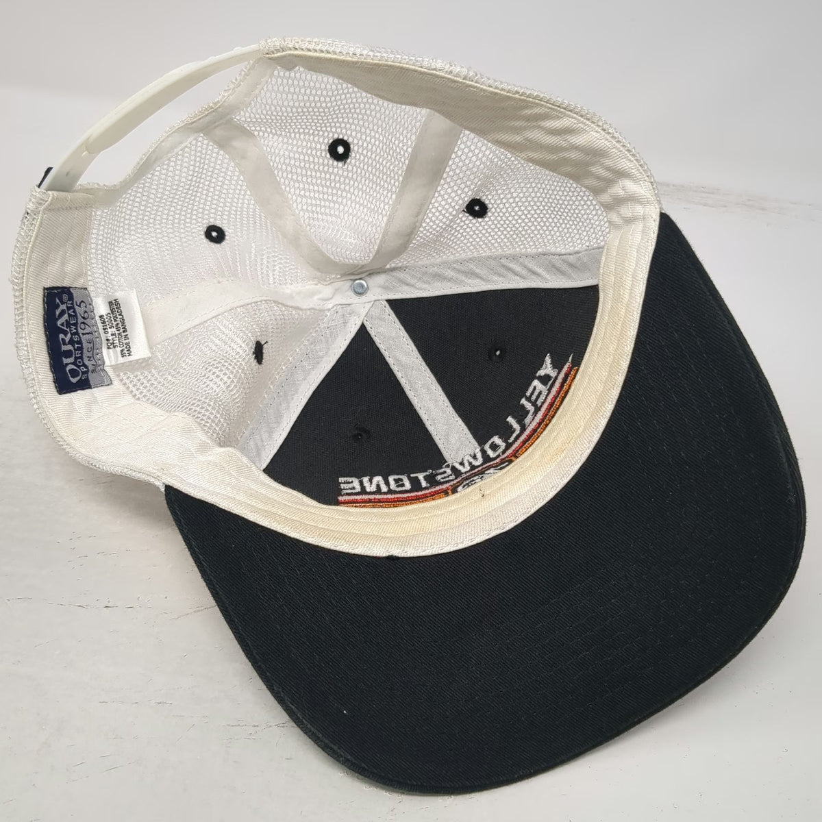 Ouray Trucker Hat Black One Size Yellowstone National Park YNP Mesh Snapback