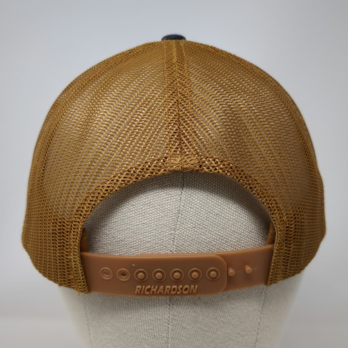 Richardson Trucker Hat Blue Brown One Size ADB Culture Mesh Snapback Logo 112