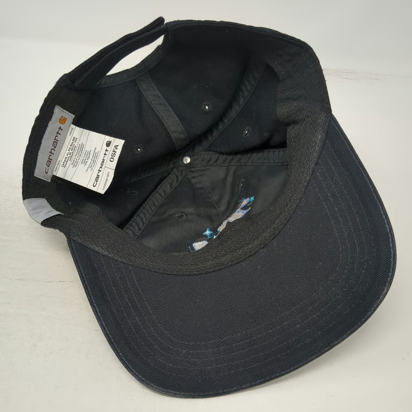 Carhartt Baseball Cap Black One Size Strapback T24 Sparkles Embroidery Hat