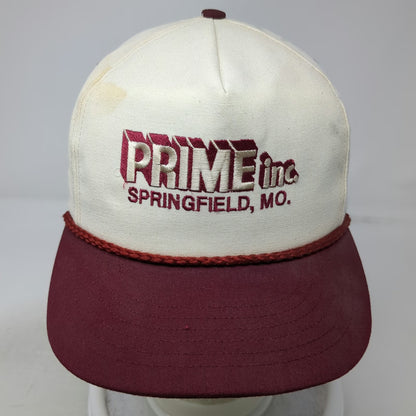 Mad Hatters 5 Panel Hat White Red One Size Prime Inc Springfield Rope Trucking