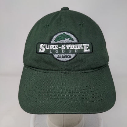 Sure-Strike Lodge Alaska Slideback Hat Green One Size Adjustable Drift Creek
