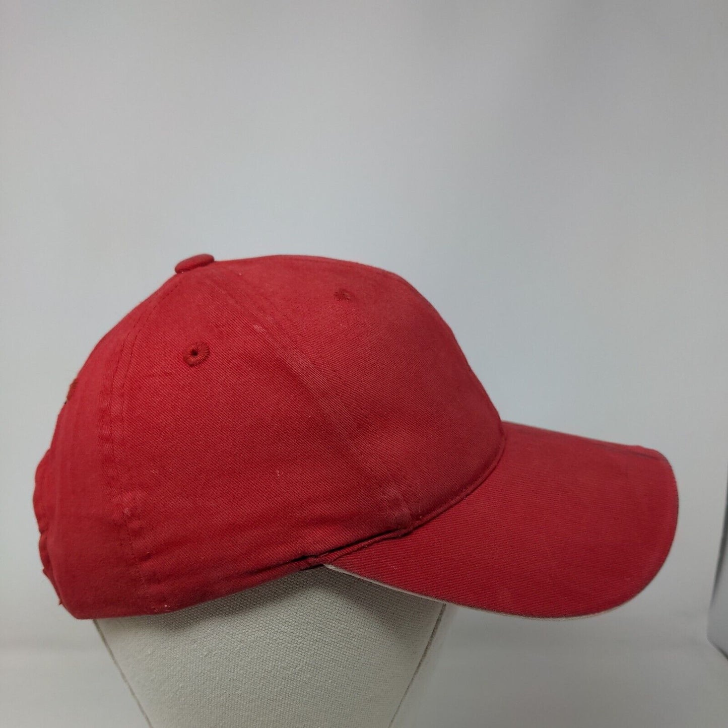 Bud King Of Beers Strapback Hat Red One Size Embroidered NASCAR 9