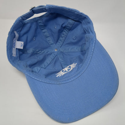 Port & Company Slideback Hat Blue One Size Adjustable Embroidered Logo