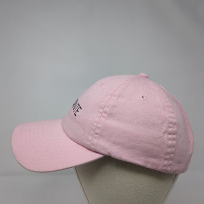 On Pointe Slideback Hat Pink OSFA Adjustable Embroidered 6 Panel Danskin