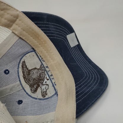 US Navy Eagle Snapback Mesh Back Trucker Hat Blue OSFM Embroidered