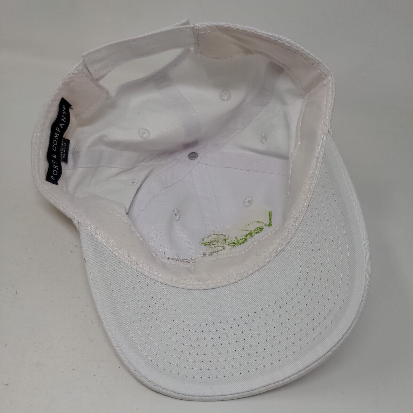 Verde Steam Powerfully Natural Strapback Hat White One Size Embroidered
