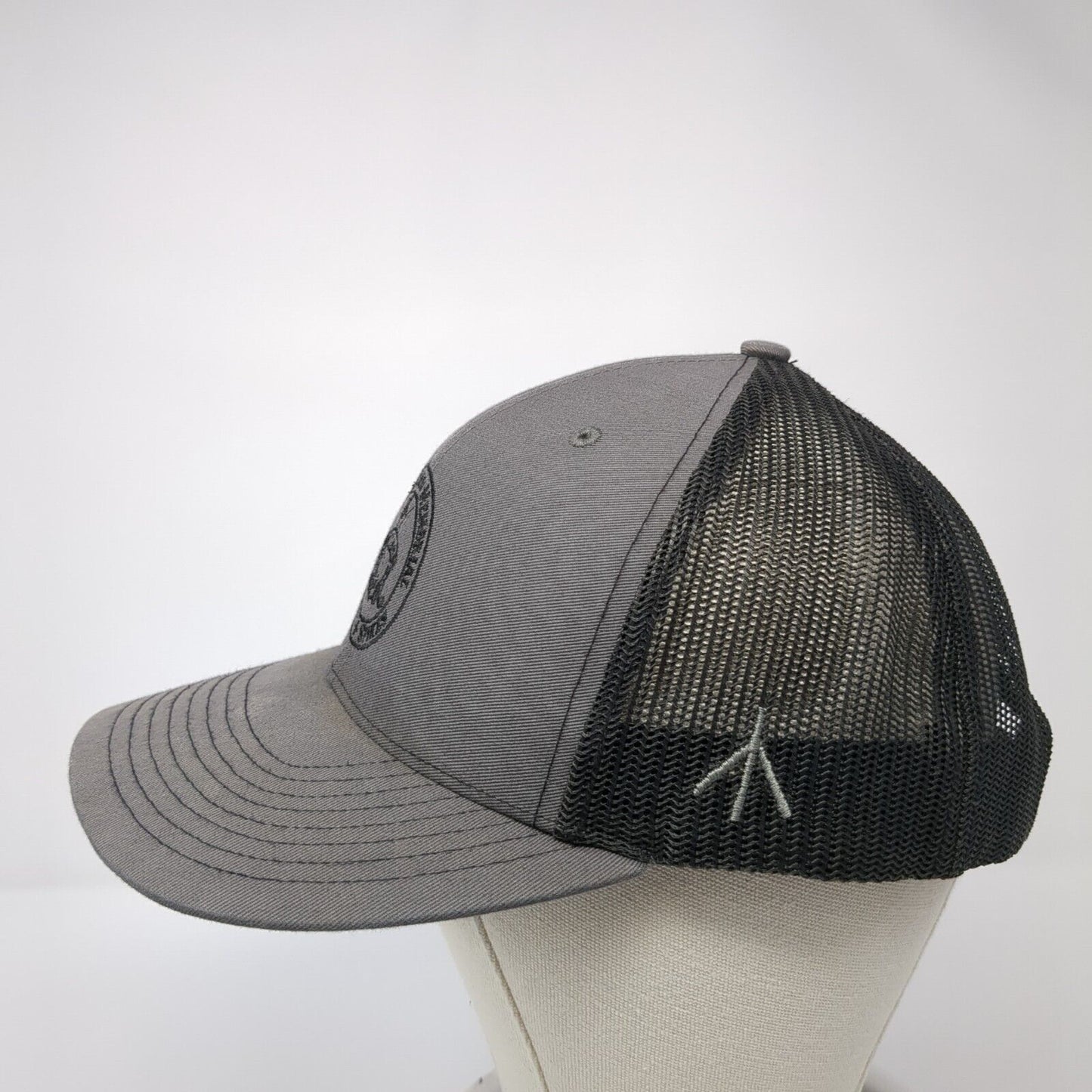 Sandy McLeod Memorial Snapback Trucker Hat Gray One Size Mesh Back