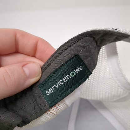 Service Now Snapback Trucker Hat Gray One Size Adjustable Embroidered Mesh Back