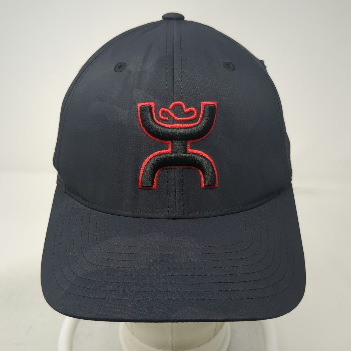 Hooey Baseball Cap Black M Flexfit US Flag Underbrim Punisher Skull Camo Hat