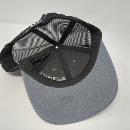 Reese Strong Snapback Trucker Hat Gray M/L Mesh Back Richardson 6 Panel