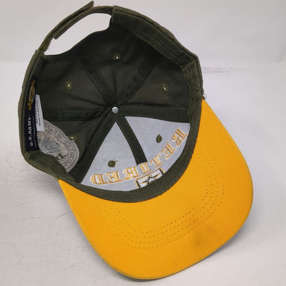 JM Warriors U.S. Army Retired Baseball Cap Green OSFM Side Seal Strapback Hat