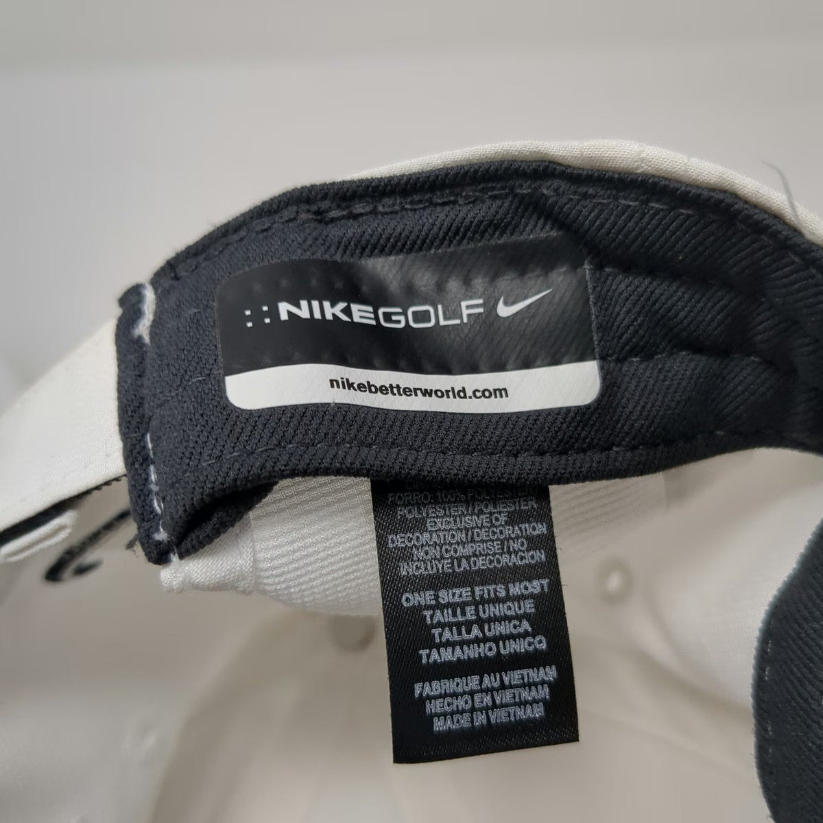 Nike Northwest Nazarene Nighthawks NCAA White One Size Cap Hat Swoosh Logo