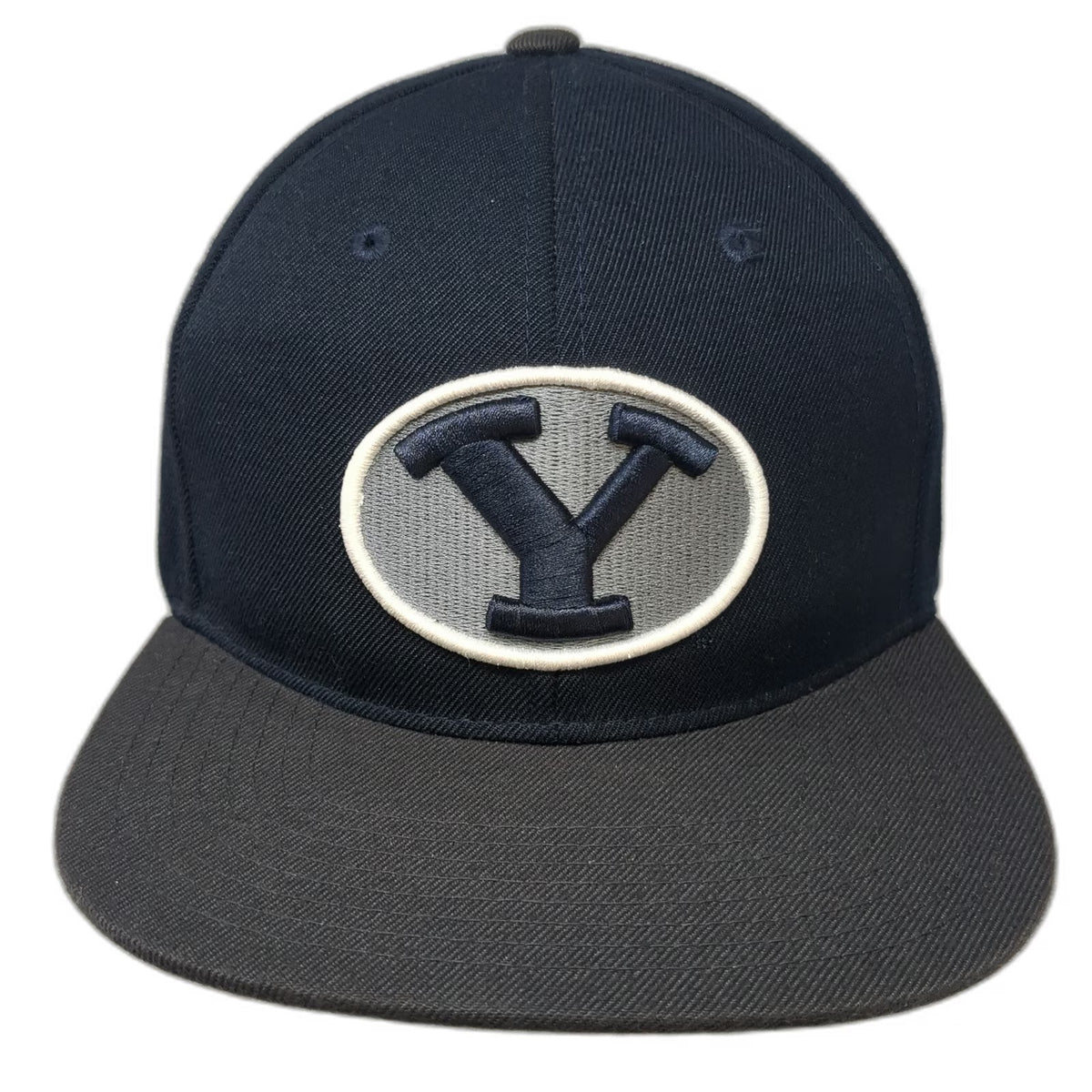 BYU Cougars NCAA Zephyr Snapback Hat Blue Gray One Size Polyester Script Back