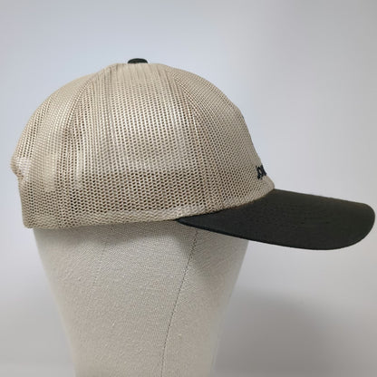 John Deere Trucker Hat Beige One Size Mesh Back Snapback Logo K-Products Work