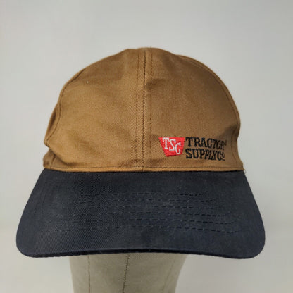 Tractor Supply Co Men's Snapback Hat Brown Size OSFA Embroidered Spell Out Logo