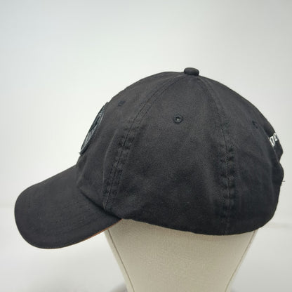 Jägermeister Baseball Cap Black One Size Rubber Patch Orange Brim Piping Hat