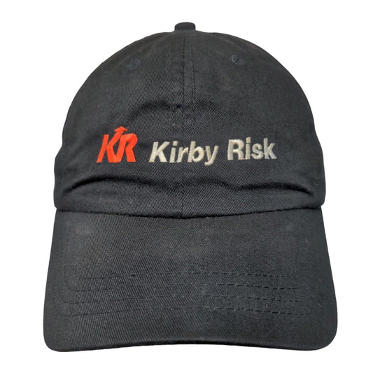 Kirby Risk Men's Slideback Hat Black Size OSFM Embroidered Logo 100% Cotton