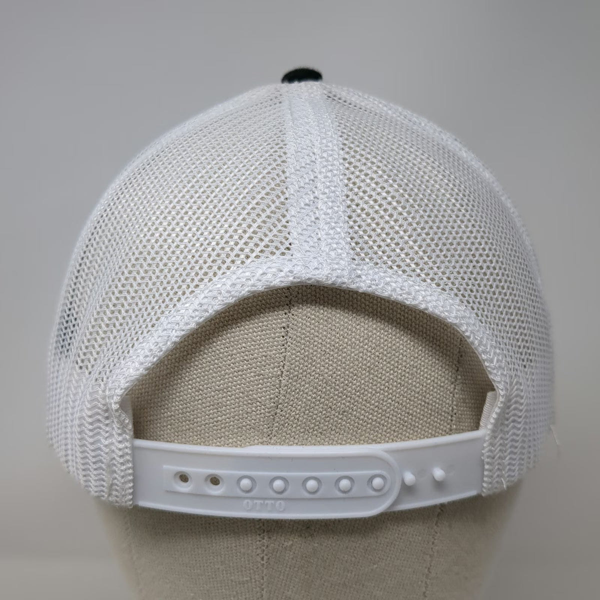 Otto Trucker Hat Black One Size Mesh Back Snapback RB Bass Outdoors Fishing Bass
