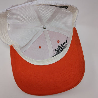 Viking Industrial Systems Snapback Trucker Hat Orange OS Adjustable Mesh Back
