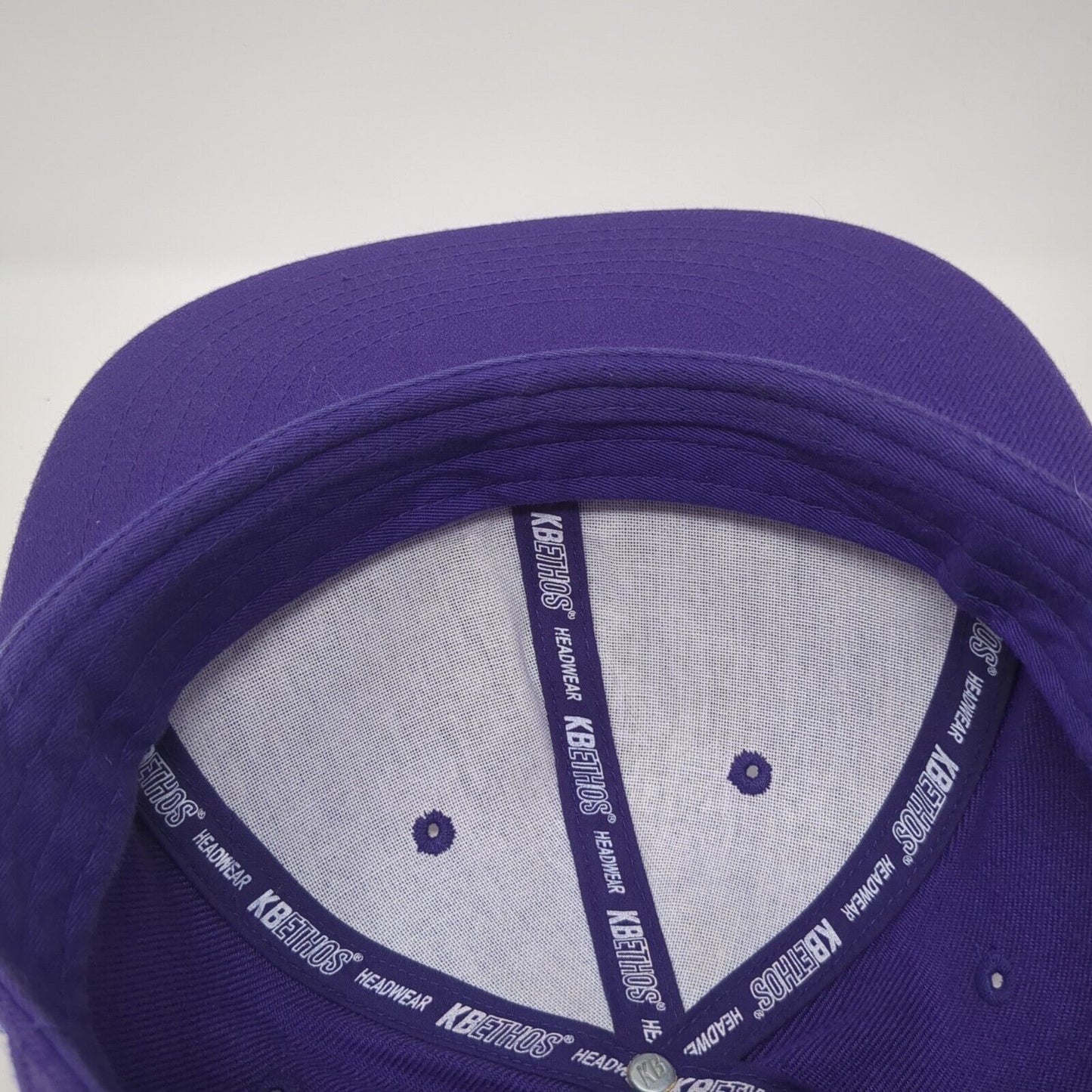 KB ETHOS Fitted Hat Purple 8 Solid Blank 6 Panel Vent Holes Outdoor