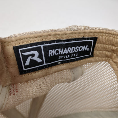West Bred Snapback Trucker Hat Brown One Size Adjustable Mesh Back Richardson